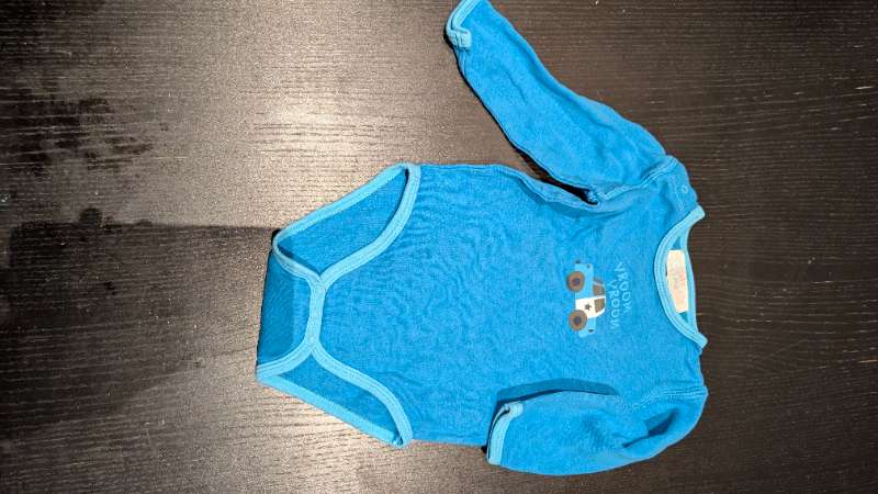 Samfell blá löggubíll