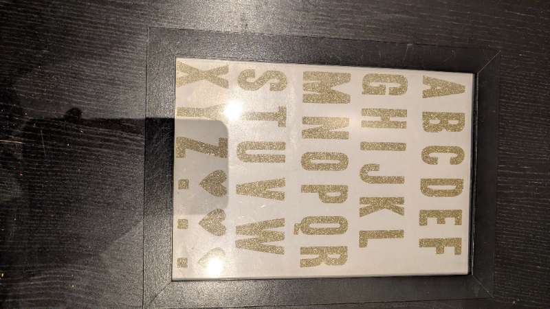 Stafaplakkat I ramma