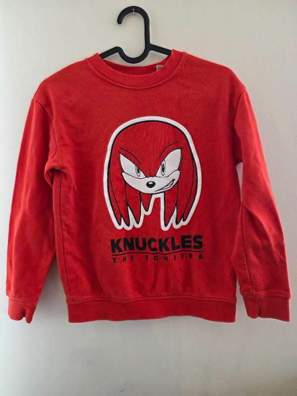 HM knuckles - sonic peysa rauð