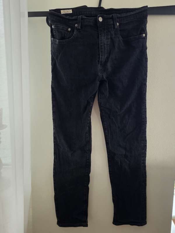 Levi's 502 svartar Gallabuxur