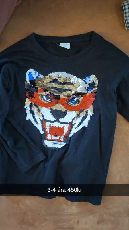 Tiger síðerma bolur