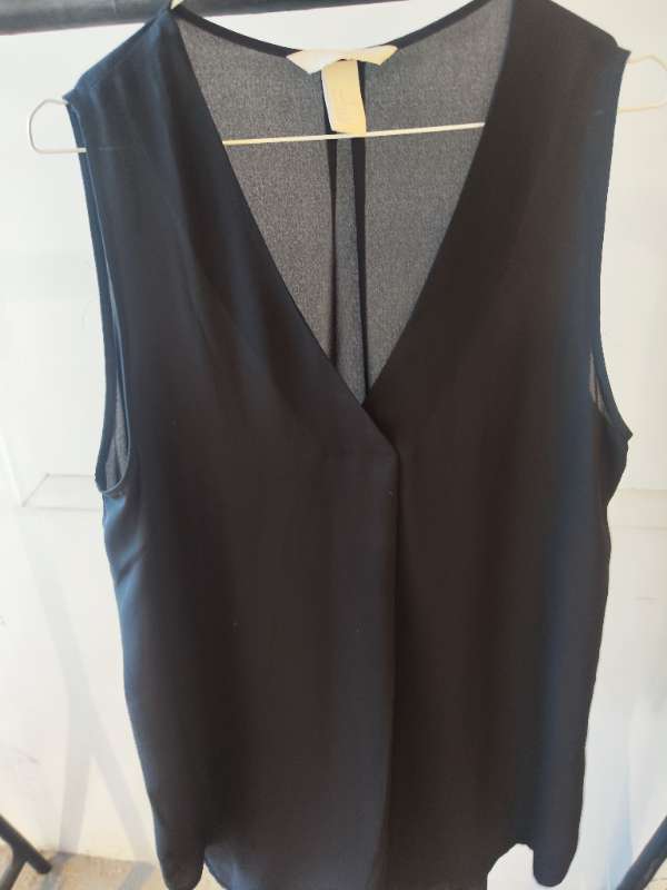 Svartur hlýra blússa H&M