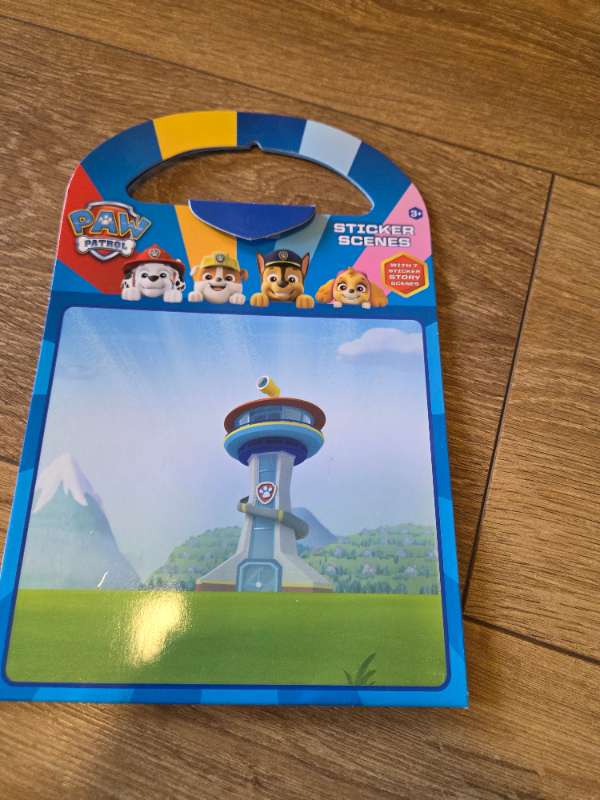 Paw patrol sticker scenes