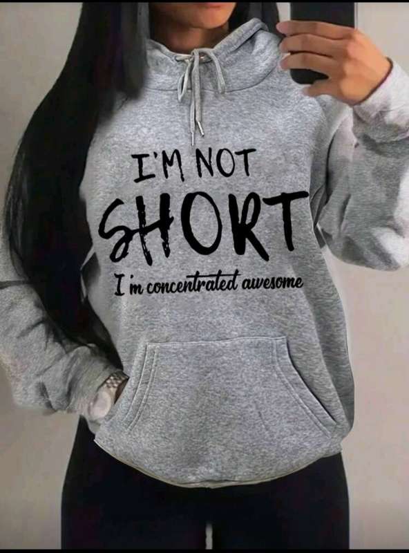Im not short peysa - Grá