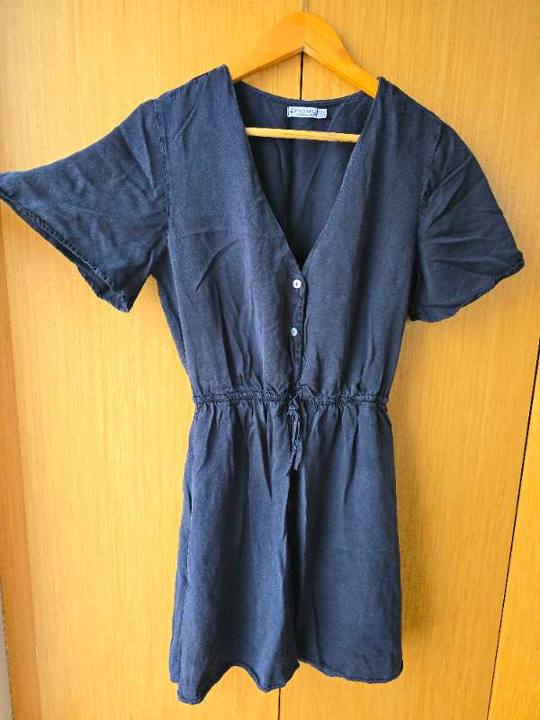 Navy blár short dress