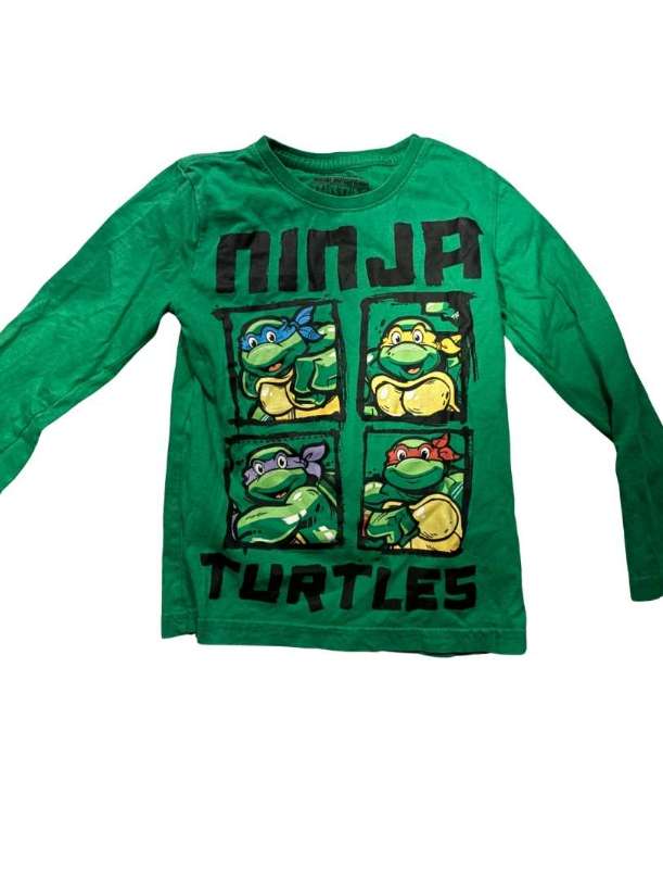 Grænn Turtles langermabolur