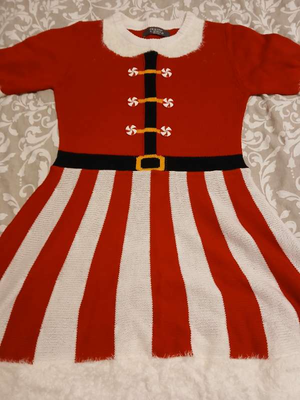 Rauður jólakjóll og legghlífar