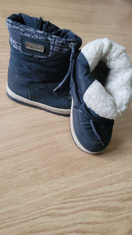 Winter blue boots