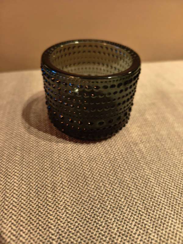 iittala kertastjaki svartur