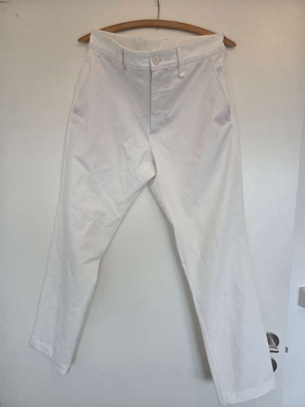 Zara Soft Fabric Casual Pants - Ecru / Off-White