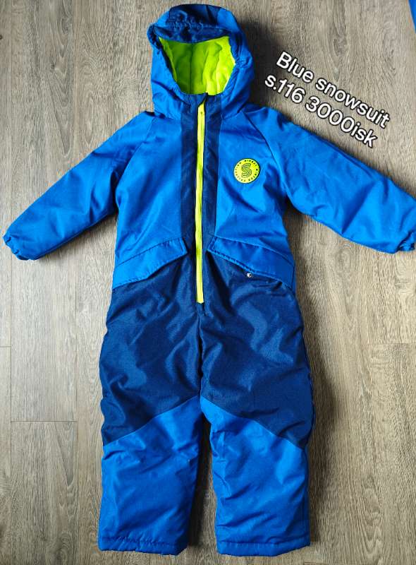 Blue snowsuit