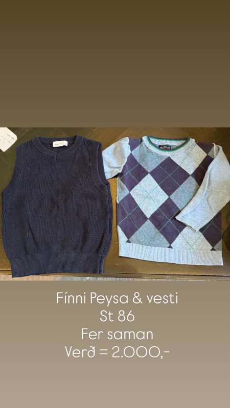 Fínni peysa + vesti