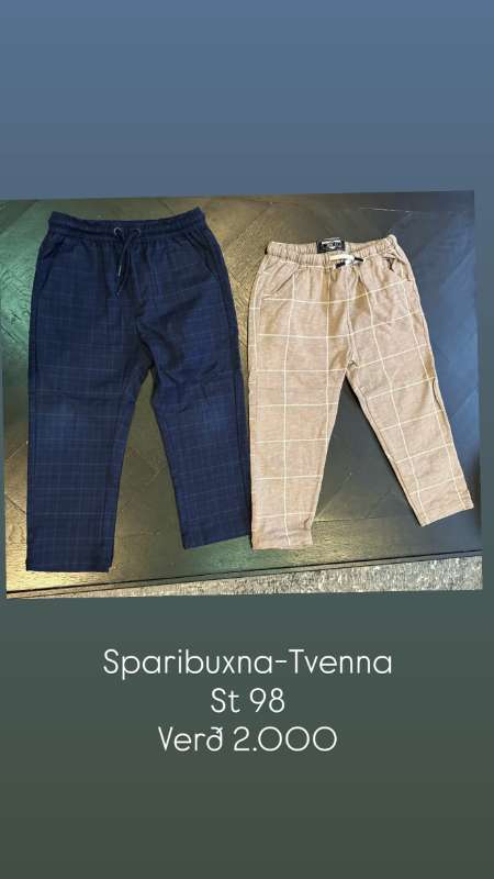 Sparibuxur Beige/Bláar