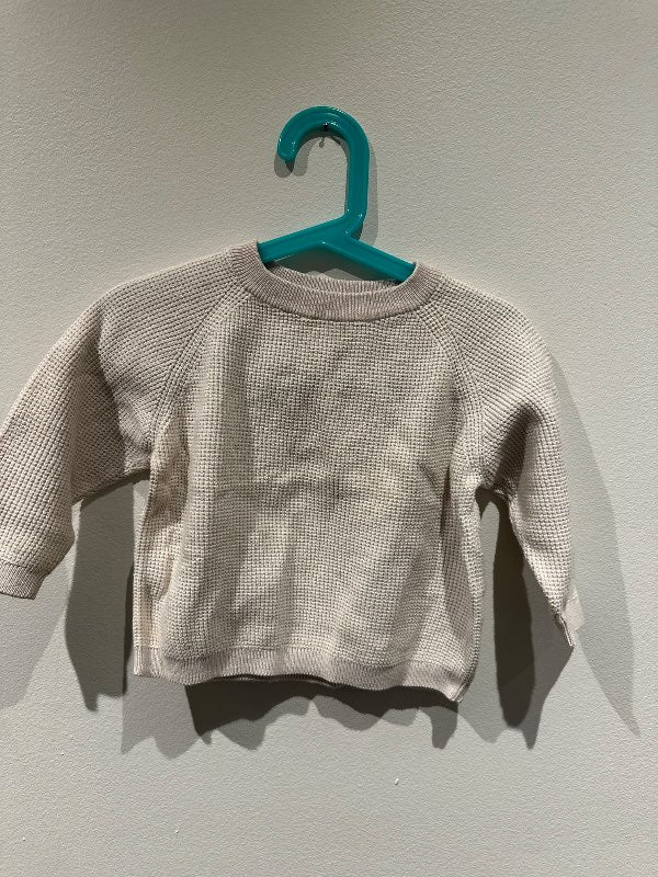 Zara prjónapeysa hvít