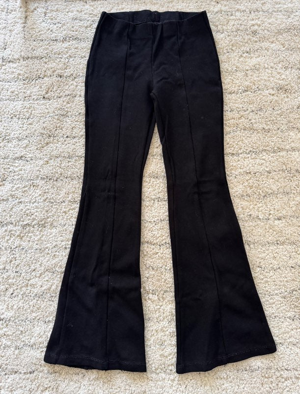 Zara útvíðar leggings svartar