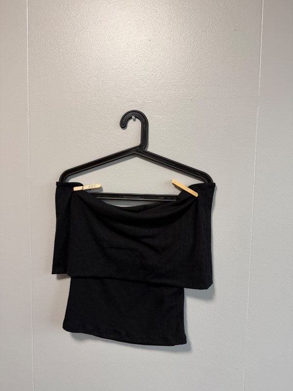Off shoulder svartur bolur H&M