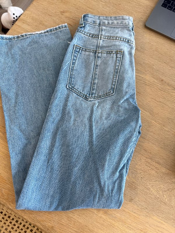S/h&m ljósar gallabuxur