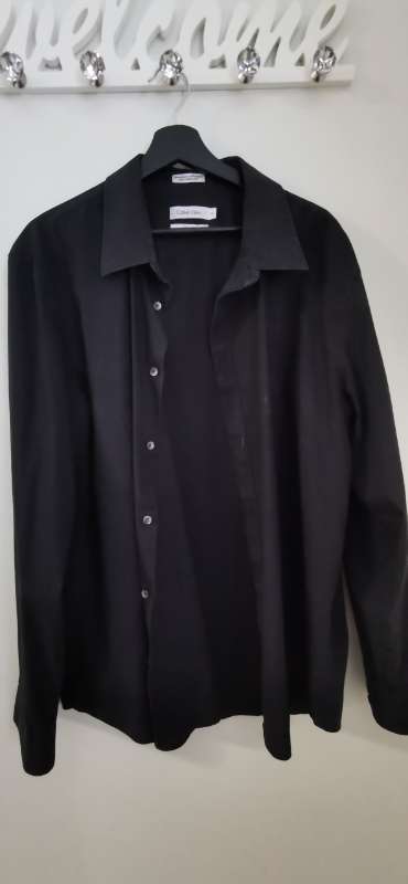 CALVIN KLEIN BLACK MEN'S SHIRT