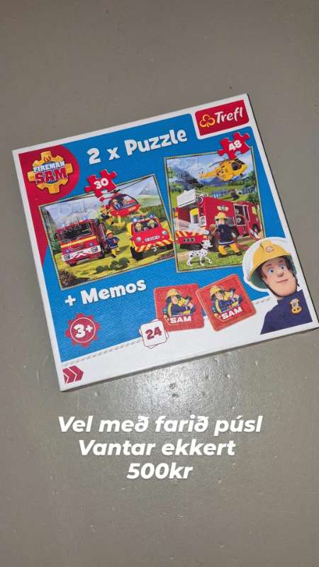 Sammi brunarvörður 2×púsl + spil
