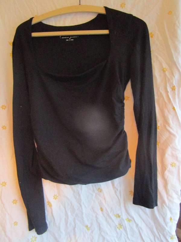 Síðermabolur svartur