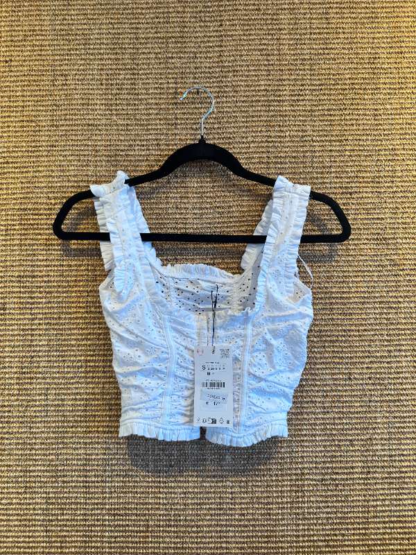 Zara white top