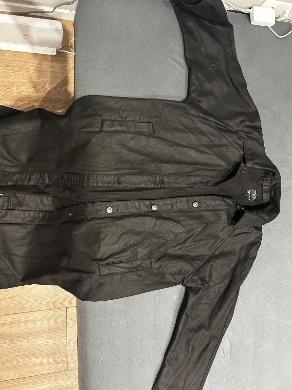 Black long coat Zara