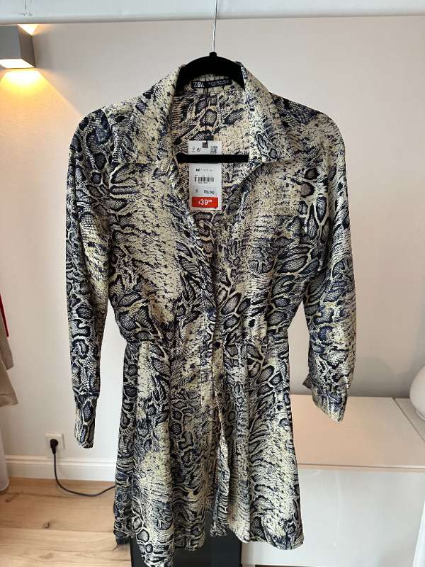 Leopardkjóll Zara ónotaður