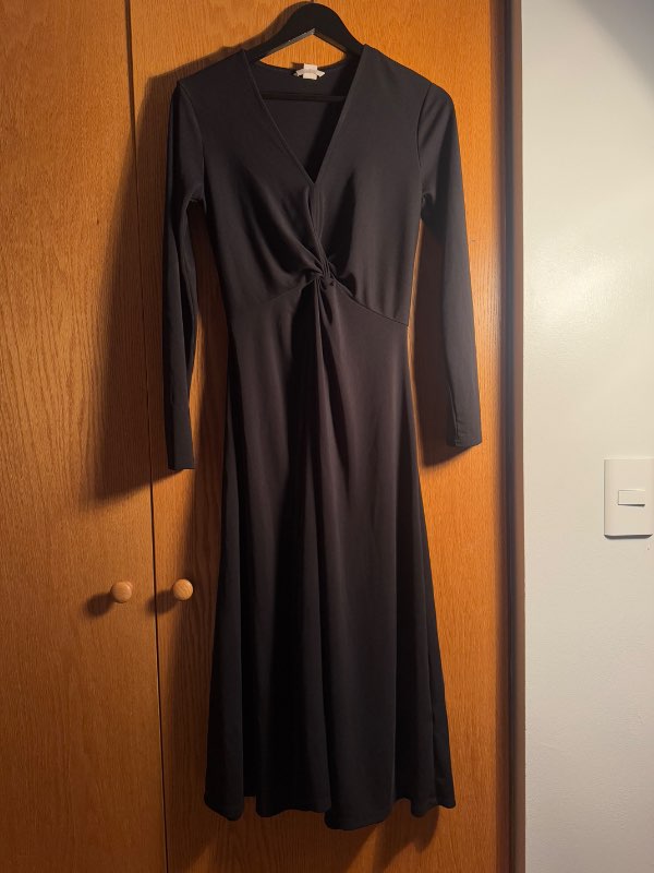H & M long black dress