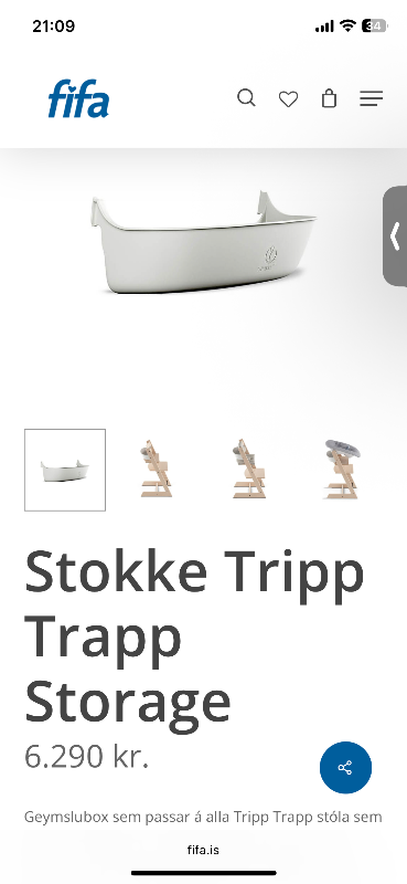 Tripp trapp geymslubox