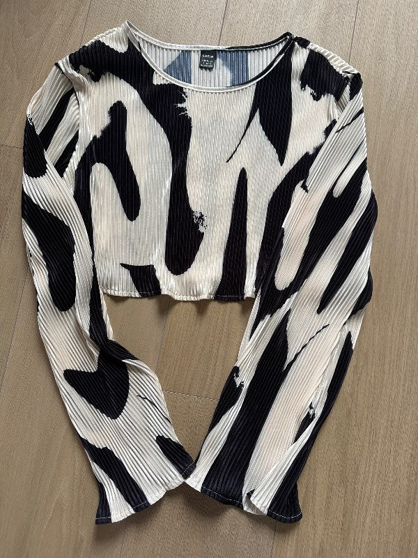Beige-black shirt S