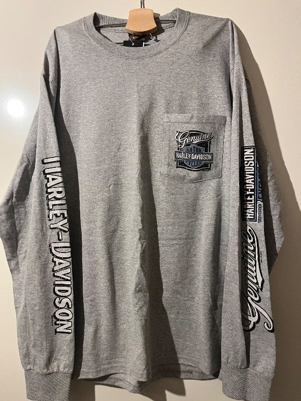 Harley síðerma grár