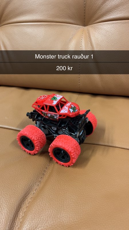 Monster truck rauður 1