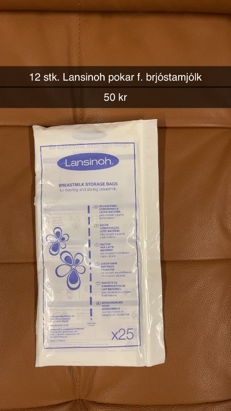 Lansinoh pokar frysti kæli