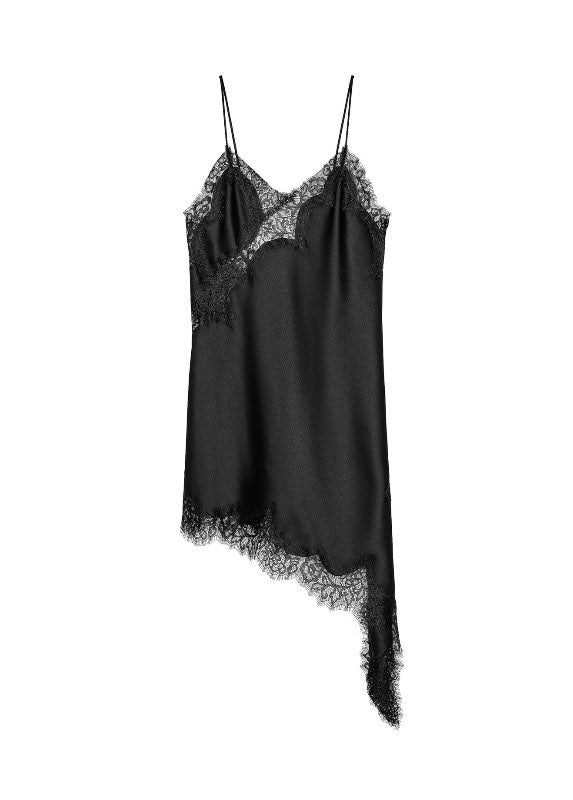 Zara lace satín kjóll sv