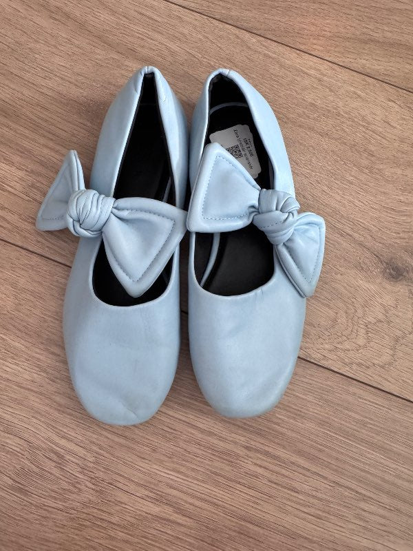 Zara ballerinuskór ljósbláir