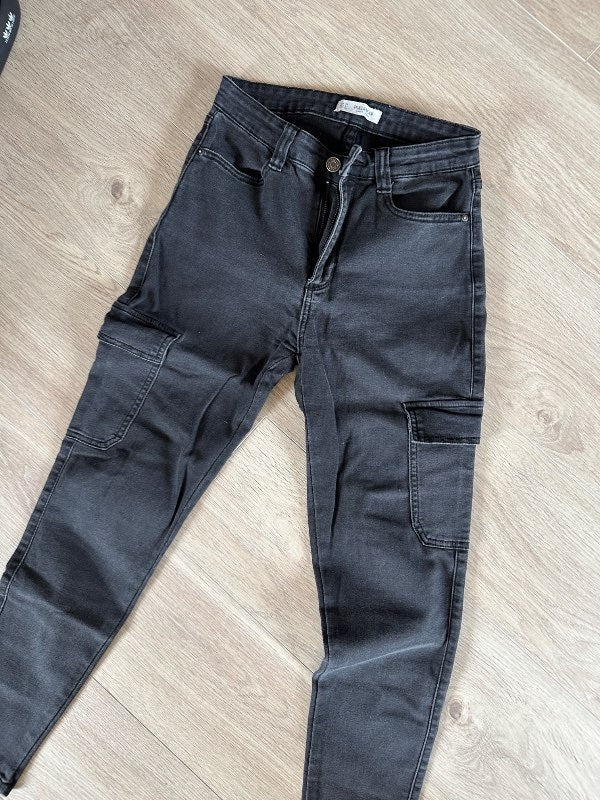 Pull&bear cargo gráar gallabuxur