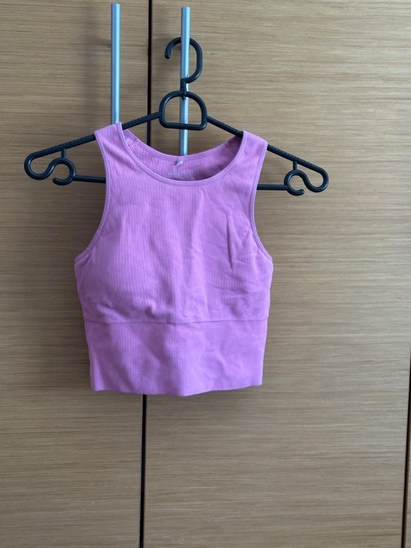 Bleikur Crop toppur - íþrótta