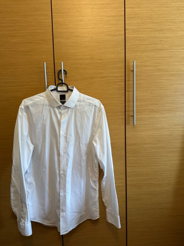 Síðerma skyrta - hvít