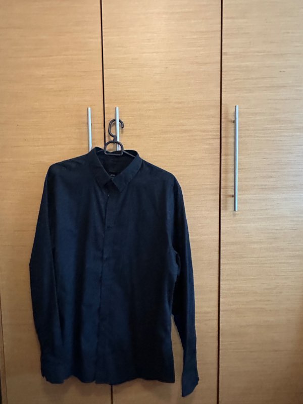 Síðerma skyrta - svört