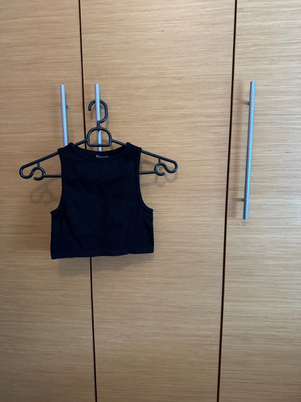 Crop ermalaus toppur - svartur