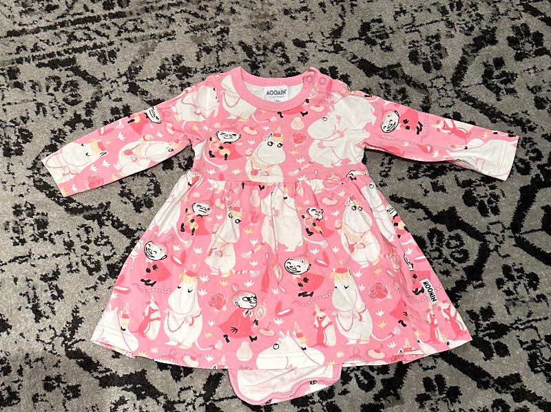 Moomin kjóll bleikur og leggings