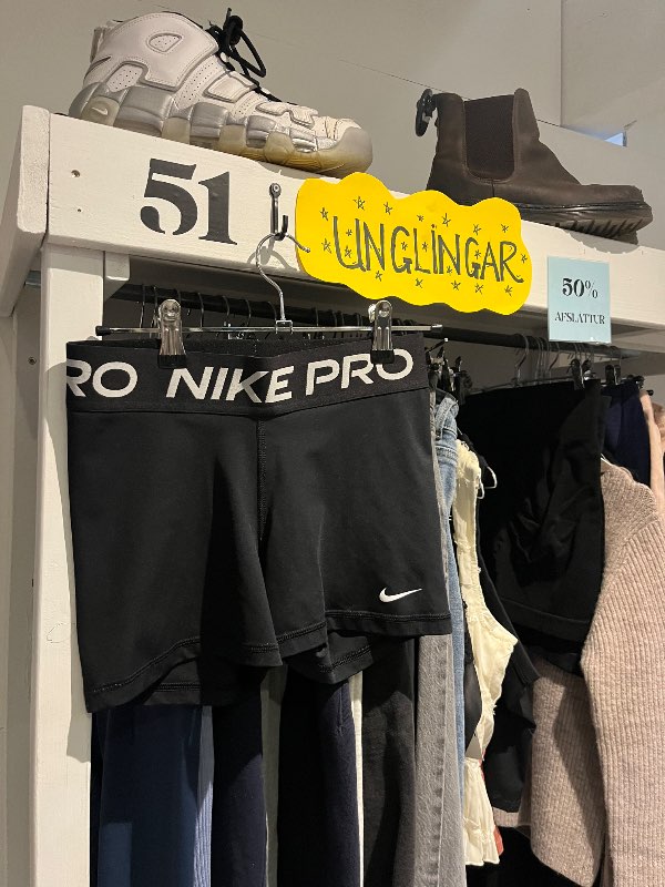 Nike Pro stuttbuxur svartar*