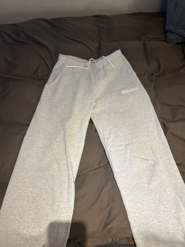 Mettasport gráar joggingbuxur