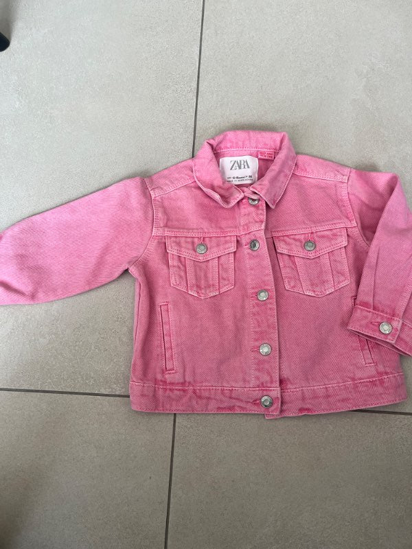 ZARA bleikur gallajakki