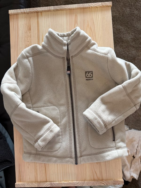 North66 beige fleece jacket