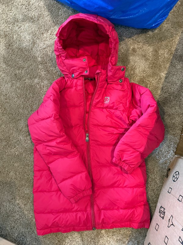North66 pink down coat