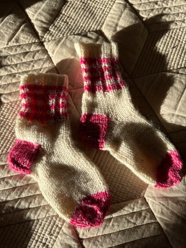 Socks white/pink