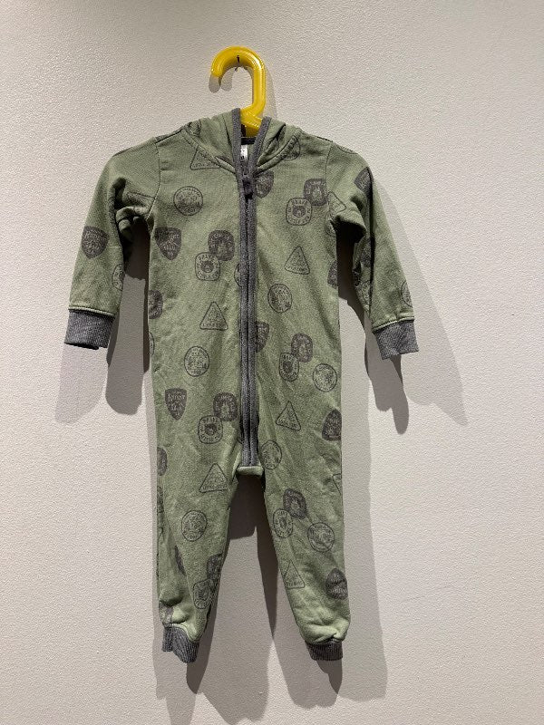 Heilgalli Carters grænn m hettu