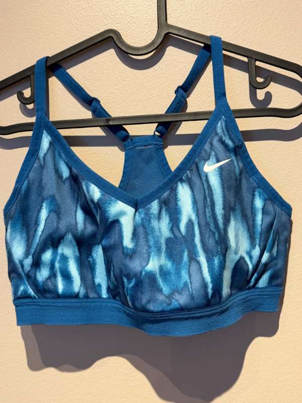 Nike blár gym toppur L/XL
