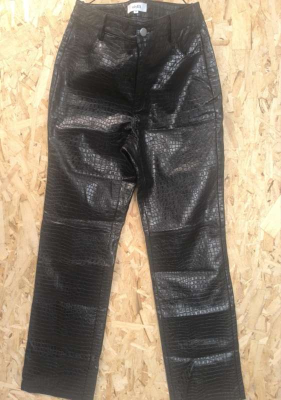 Sv pleðurbuxur St M